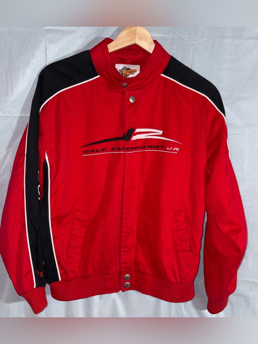 Winner’s Circle Dale‎ Earnhardt Jr NASCAR Racing Jacket Youth Sz 14/16 Red Black